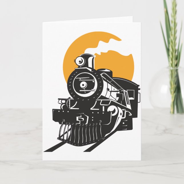 Steam Train Greeting Cards (Front)