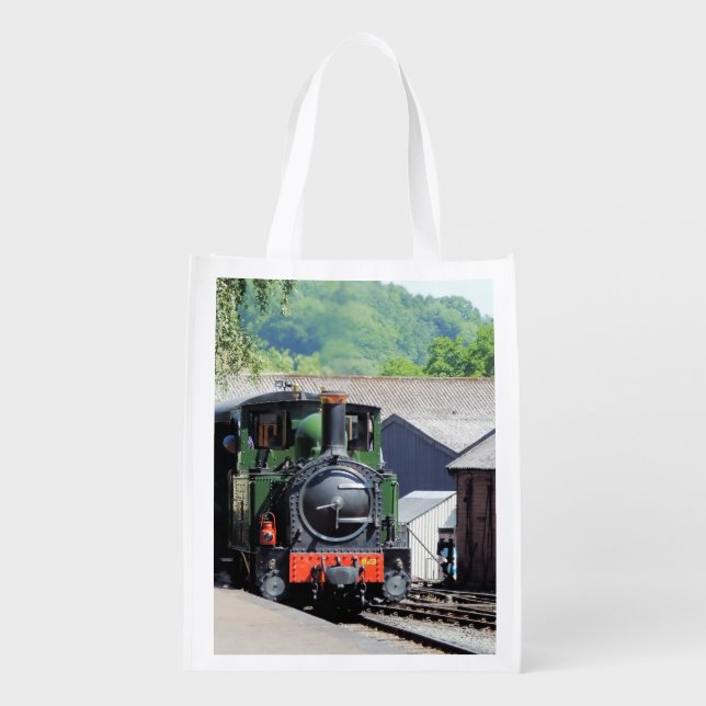 STEAM TRAIN   GROCERY BAG (Back)