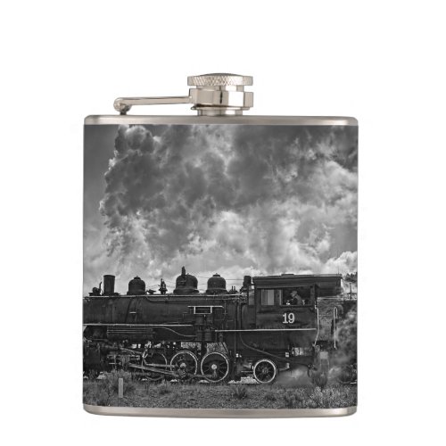 STEAM TRAIN HIP FLASK