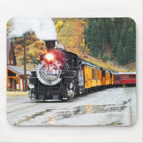 Steam train in Silverton Mouse Pad