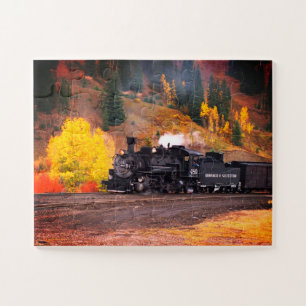 Steam train in Silverton USA Jigsaw Puzzle