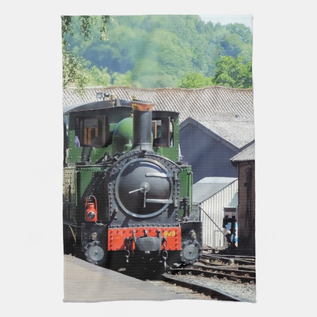 STEAM TRAIN   KITCHEN TOWEL (Vertical)