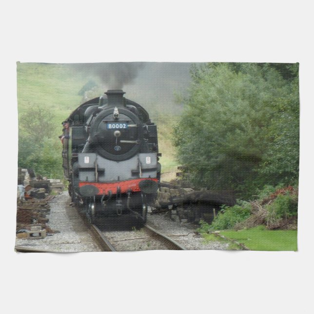 Steam Train Kitchen Towel (Horizontal)