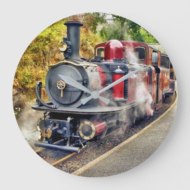 STEAM TRAIN LARGE CLOCK (Front)