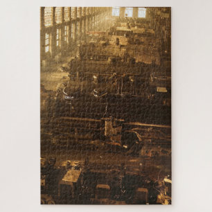 Steam Train Locomotive #01 Jigsaw Puzzle 1014 pc.