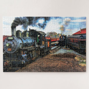 Steam Train Locomotive #08 Jigsaw Puzzle 1014 pc.