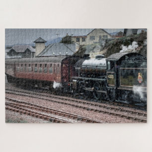Steam Train Locomotive #18 Jigsaw Puzzle 1014 pc.