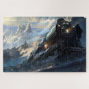 Steam Train Locomotive #28 Jigsaw Puzzle 1014 pc.