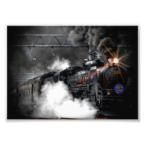 Steam Train Locomotive Photo Print