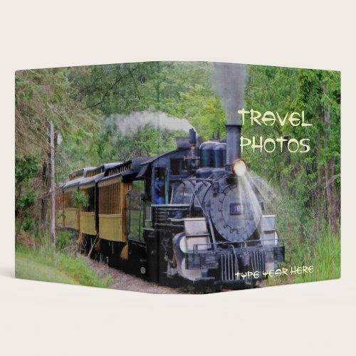 Steam Train Locomotive Travel Photo Album (Binder) Binder