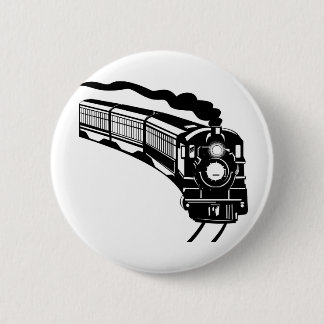 steam train locomotive vintage button