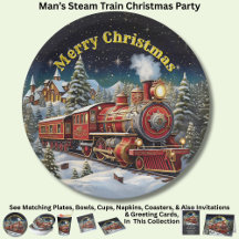Steam Train Man's Christmas Party 9"
