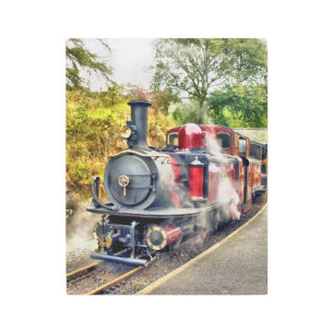 STEAM TRAIN METAL PRINT