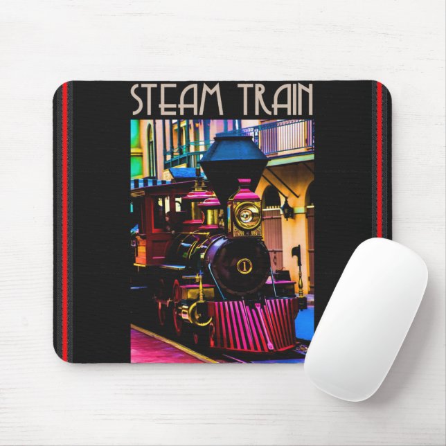 Steam Train Mouse Pad (With Mouse)
