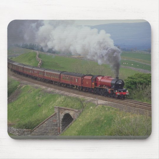 Steam train mouse pad