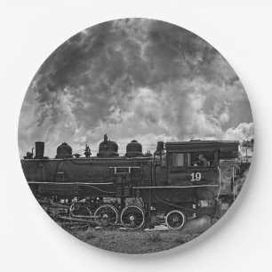 STEAM TRAIN PAPER PLATES