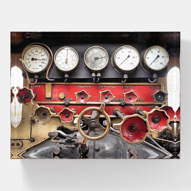 STEAM TRAIN PAPERWEIGHT (Front)