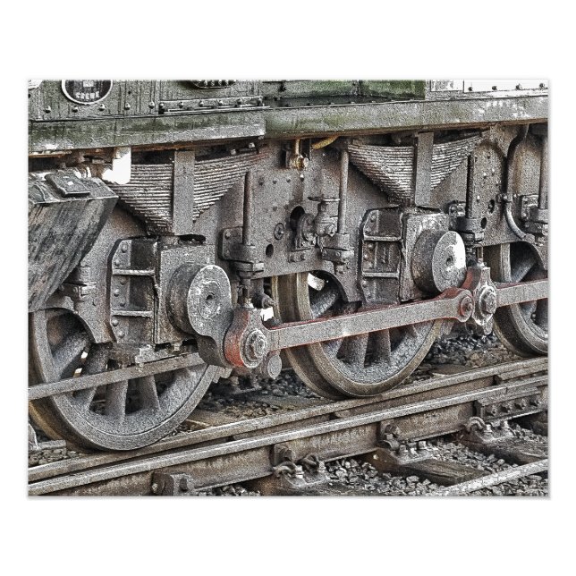 STEAM TRAIN   PHOTO PRINT (Front)