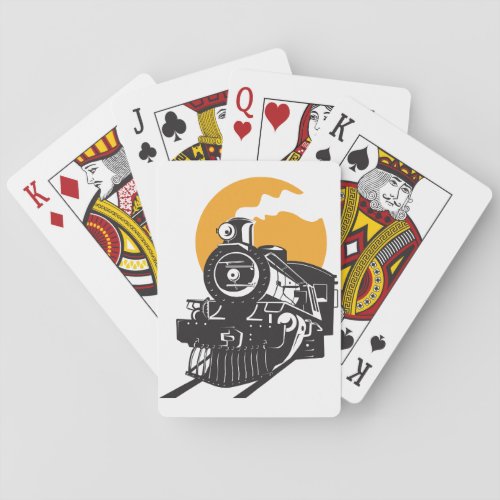Steam Train Playing Cards
