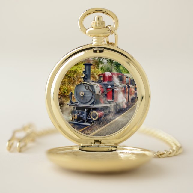 STEAM TRAIN POCKET WATCH (Inside)
