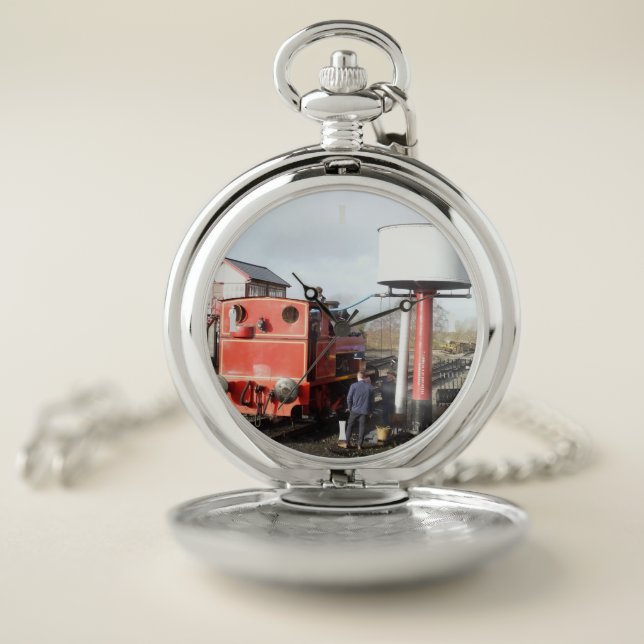 STEAM TRAIN   POCKET WATCH (Inside)