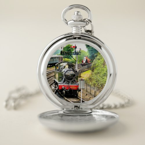 STEAM TRAIN POCKET WATCH