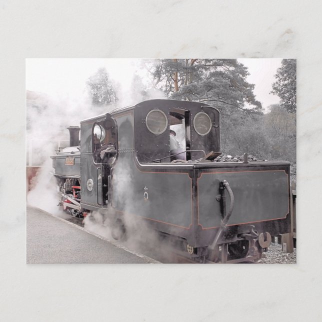 STEAM TRAIN POSTCARD (Front)
