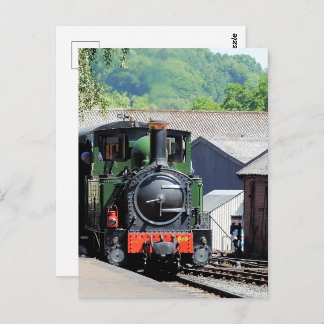 STEAM TRAIN POSTCARD (Front/Back)
