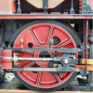 STEAM TRAIN POSTCARD