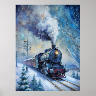 Steam Train Poster