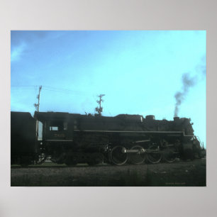Steam train poster
