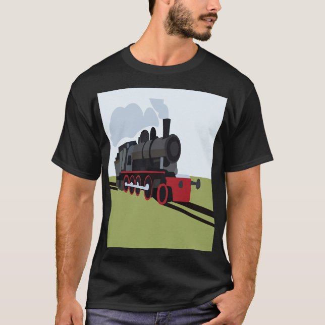 Steam Train Railroad T-Shirt (Front)