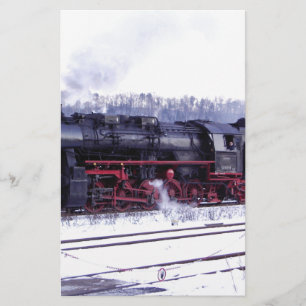 steam train railway locomotive station engine stationery