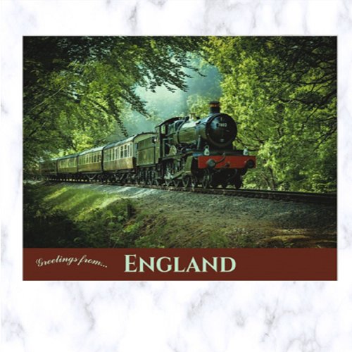 Steam Train Severn Valley Railway England Postcard