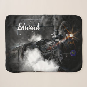 Steam Train Sherpa Blanket
