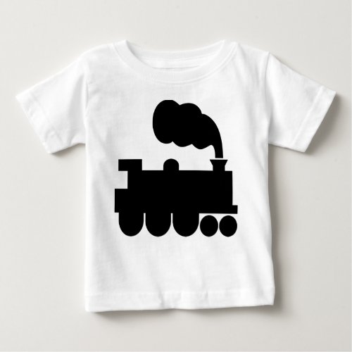 Steam Train Symbol _ Black Baby T_Shirt