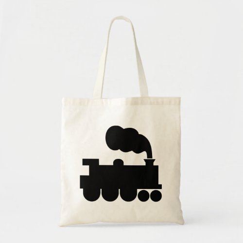 Steam Train Symbol _ Black Tote Bag