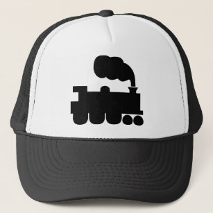 Steam Train Symbol - Black Trucker Hat
