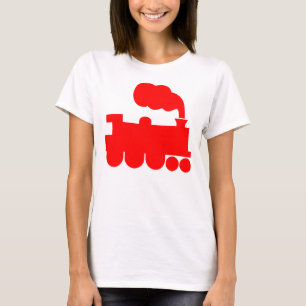 Steam Train Symbol - Red T-Shirt