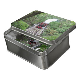 Steam Train - Tal y llyn railway Wales - Tin Jigsaw Puzzle