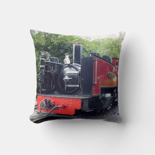 STEAM TRAIN  THROW PILLOW