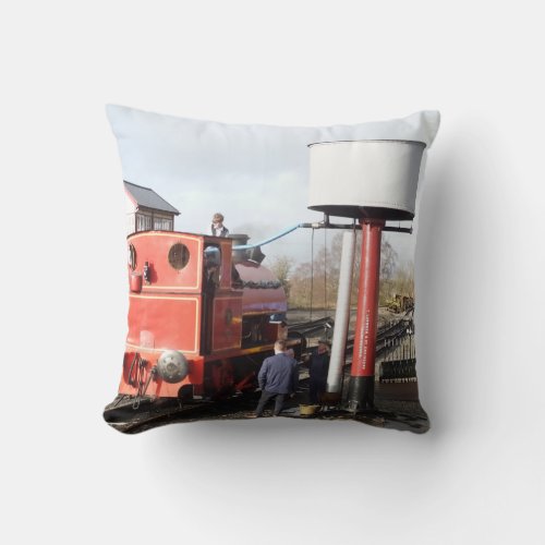 STEAM TRAIN   THROW PILLOW