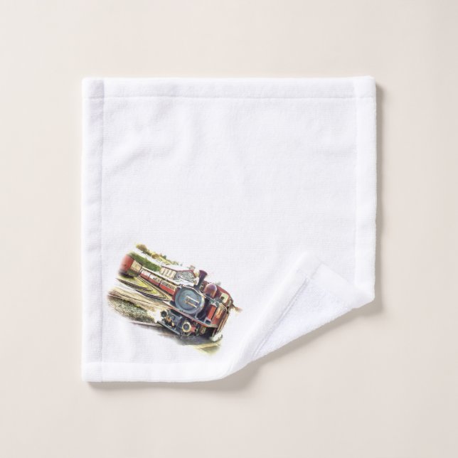 STEAM TRAIN WASH CLOTH (Wash Cloth)