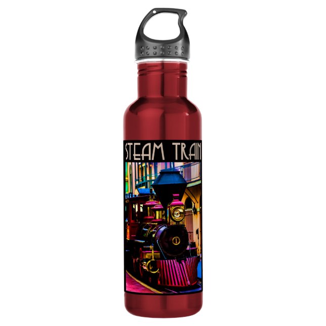 Steam Train Water Bottle (Front)