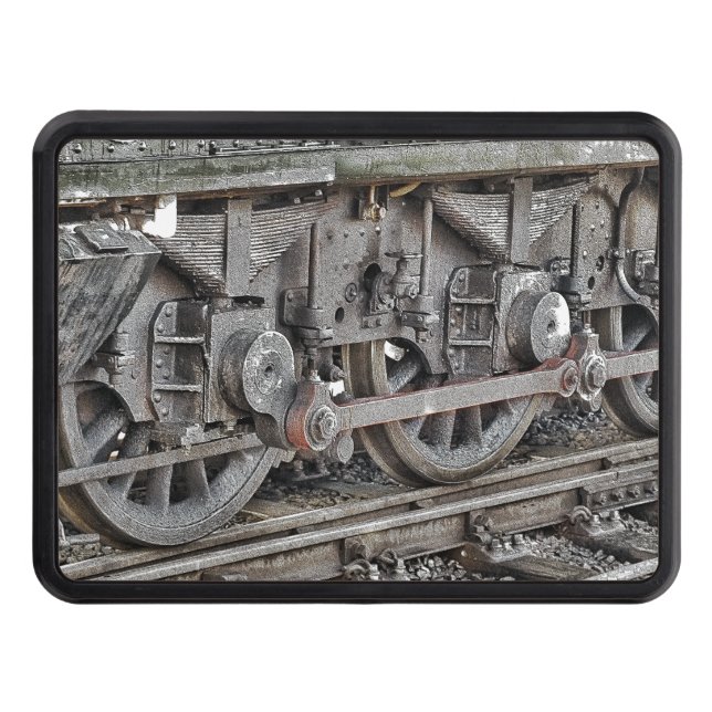 STEAM TRAIN WHEELS   HITCH COVER (Front)