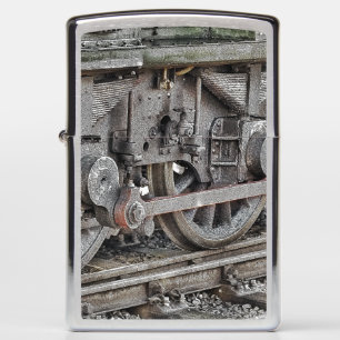 STEAM TRAIN WHEELS ZIPPO LIGHTER