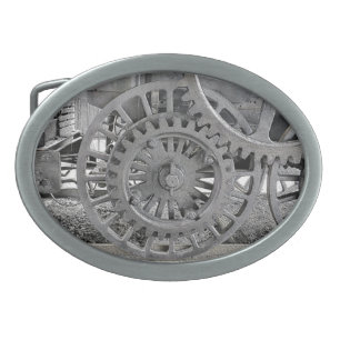 STEAM TRAINS  BELT BUCKLE