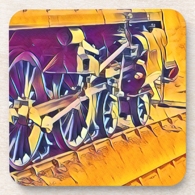 STEAM TRAINS    BEVERAGE COASTER (Front)