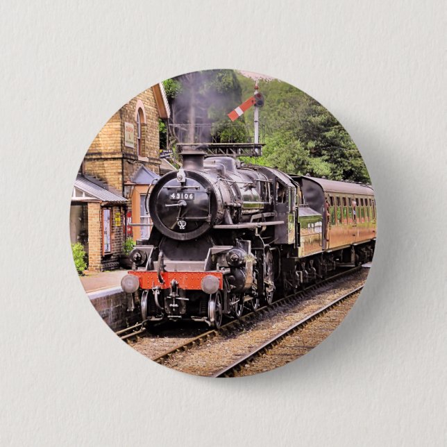 STEAM TRAINS    BUTTON (Front)