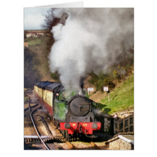 STEAM TRAINS CARD
